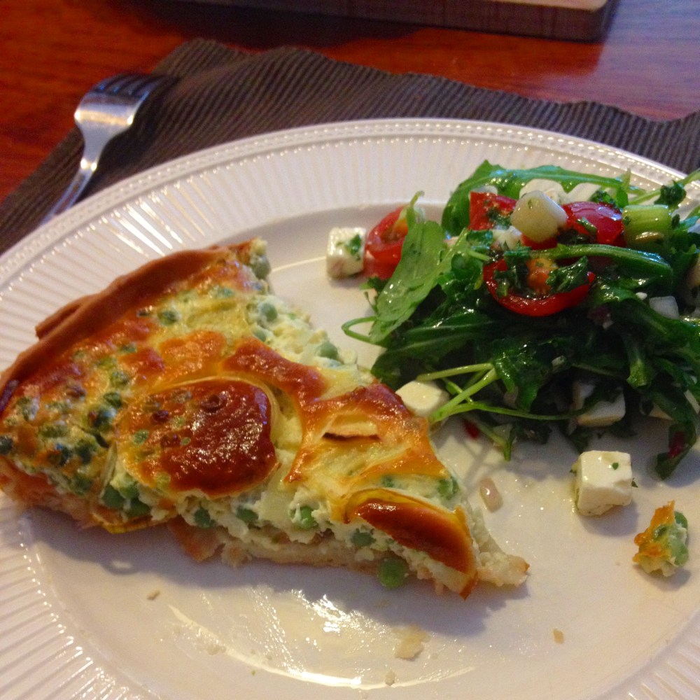 smoked salmon quiche