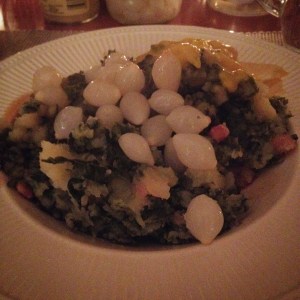 mashed potatoes with kale and sausage