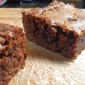 blueberry nutella brownie