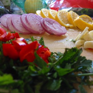 fresh oven roasted trout